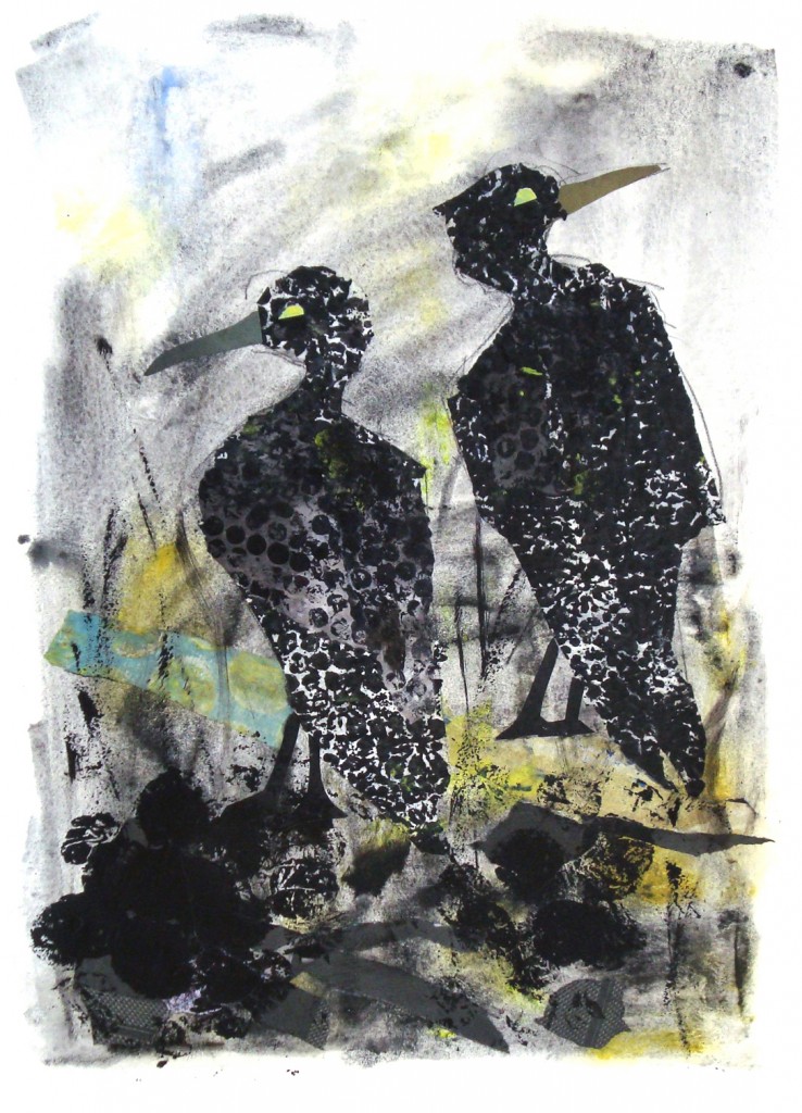 sorte fugle_50x70cm_2010